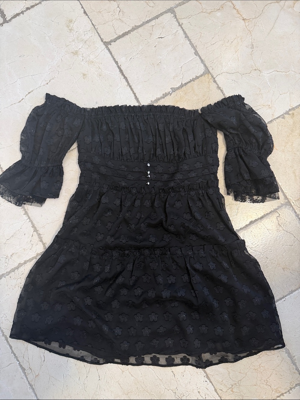For love and lemons Off-Shoulder Lace Mini Dress